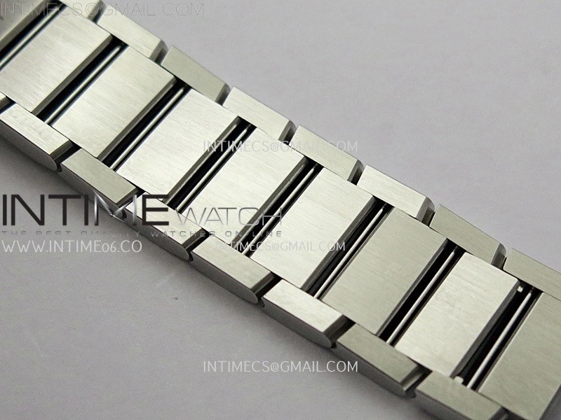 Tank Francaise Ladies 21.2mm Diamond Bezel SS 8848F 1:1 Best Edition Silver Dial on SS Bracelet Ronda Quartz V2